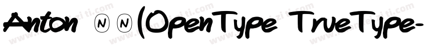 Anton 常规(OpenType TrueType字体转换